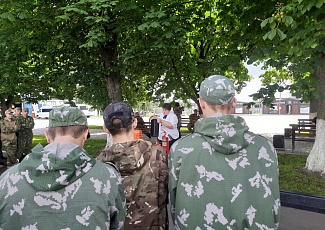Занятия по пожарной безопасности для курсантов военно-исторических сборов «Армата»