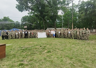 Занятия по пожарной безопасности для курсантов военно-исторических сборов «Армата»