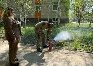 Занятия по пожарной безопасности для членов добровольных пожарных дружин Белгородской области