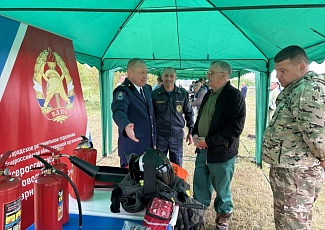 В Новооскольском округе прошли тактические учения по ликвидации ландшафтных и лесных пожаров