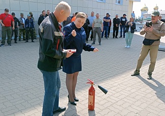 Занятия по пожарной безопасности для членов добровольных пожарных дружин Белгородской области