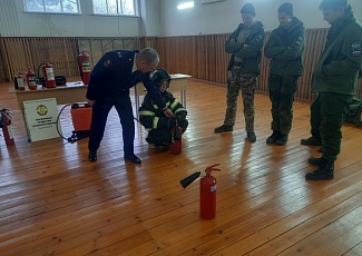 Обучающая площадка БРО ВДПО на соревнованиях военно-патриотических клубов области