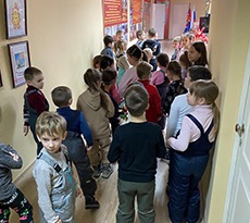 Экскурсия дошкольников с родителями в БРО ВДПО