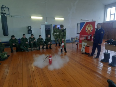 Обучающая площадка БРО ВДПО на соревнованиях военно-патриотических клубов области